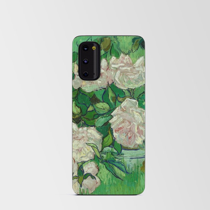 Pink Roses, 1890 by Vincent van Gogh Android Card Case