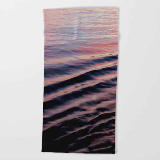 PINK RIPPLES Beach Towel