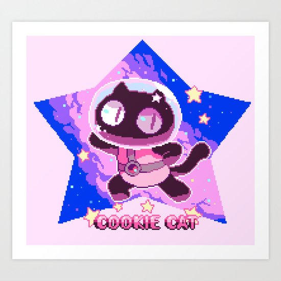 COOKIE CAT Art Print