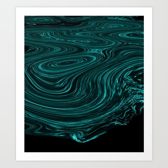 digital stream Art Print