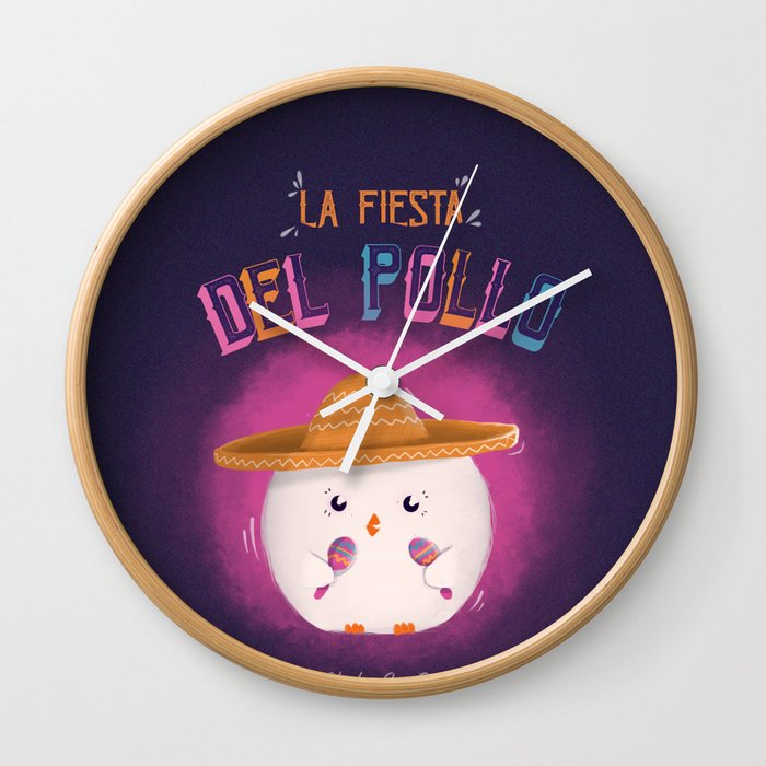 La Fiesta Del Pollo Wall Clock