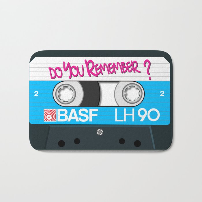 Vintage Audio Tape - BASF - Do You Remember? Bath Mat