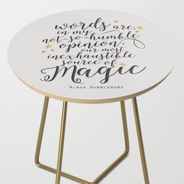 Dumbledore's Magic Words Side Table