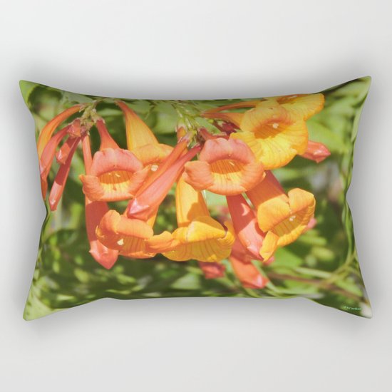 Natural Brass Blowing in the Breeze Rectangular Pillow