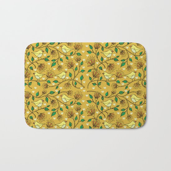 Birds pattern II Bath Mat