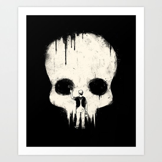 Paint it Black Art Print