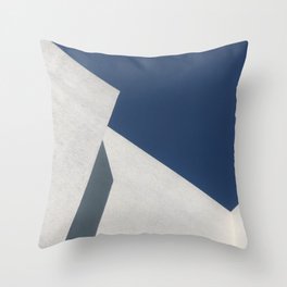 Abstract architecture against blue sky Throw Pillow