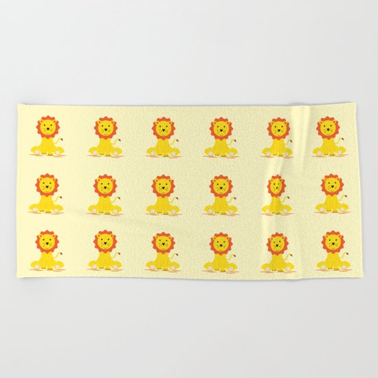 Small lion Beach Towel