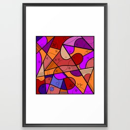 Stained Glass Abstract Gothic 1 Framed Art Print
