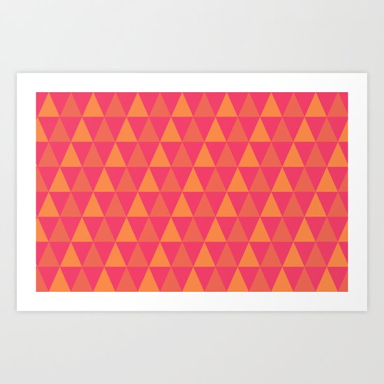 Triangles Art Print