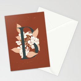 Letter B for Bergenia Stationery Cards