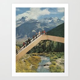 Scenic Escalator Art Print