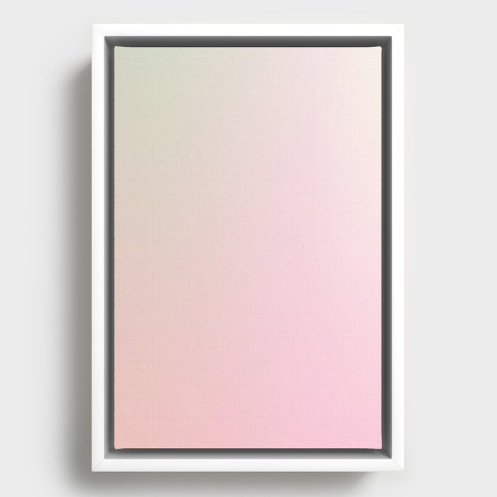 11   Gradient Aura Ombre 220414 Valourine Digital  Framed Canvas