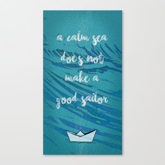 A CALM SEA Canvas Print
