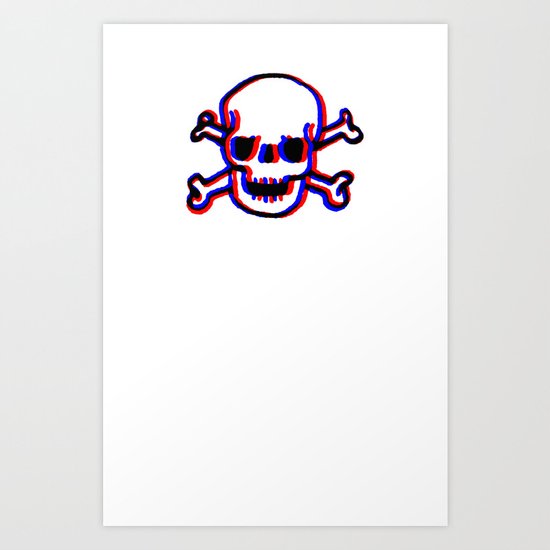 Skully 3D Art Print