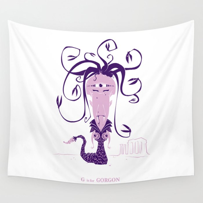 G is for Gorgon Wall Tapestry