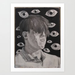 Eyeball Portrait Art Print