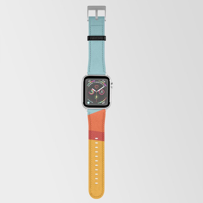 Funky Retro Desert in 70s Colors Apple Watch Band