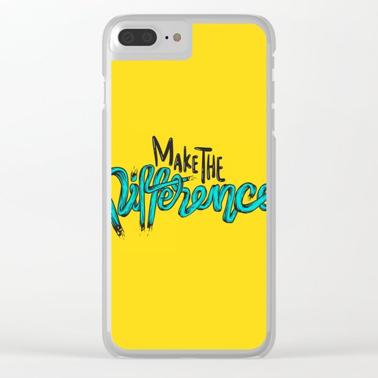 Make The Difference 1 Clear iPhone Case