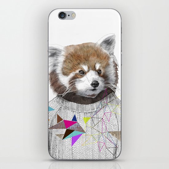 RED PANDA by Jamie Mitchell and Kris Tate iPhone Skin
