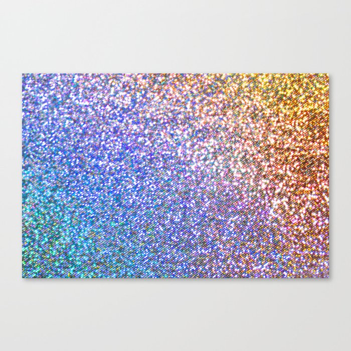 Purple Ombre Glitter Canvas Print