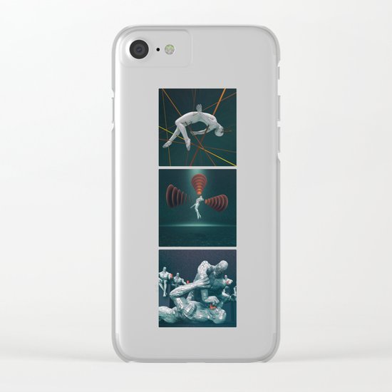 Humans In The Information Age Clear iPhone Case