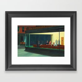 Nighthawks by Edward Hopper Framed Art Print