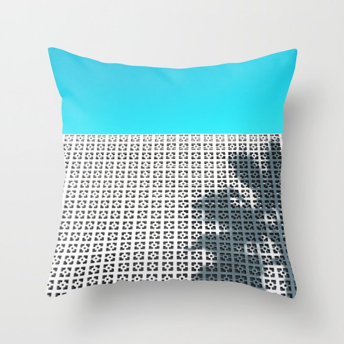Parker Palm Springs with Palm Tree Shadow Throw Pillow