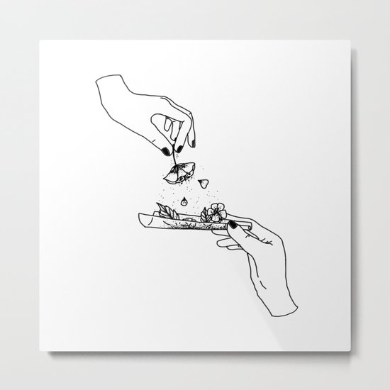 How to roll up your sadness? Metal Print