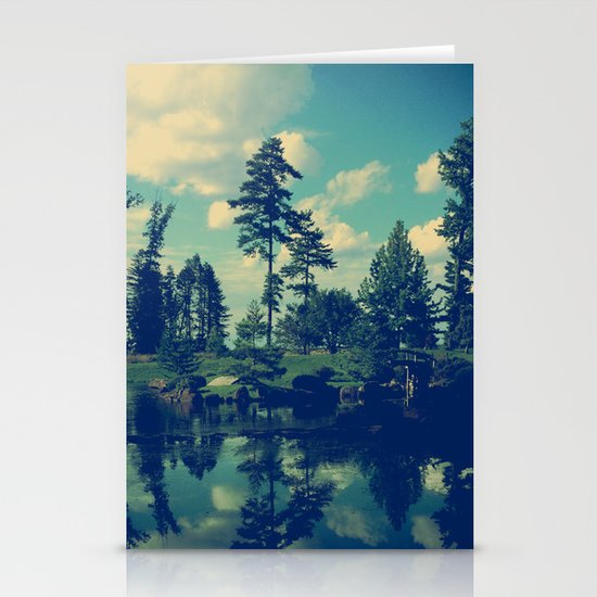 Yesterday Evening at the Lake Stationery Cards