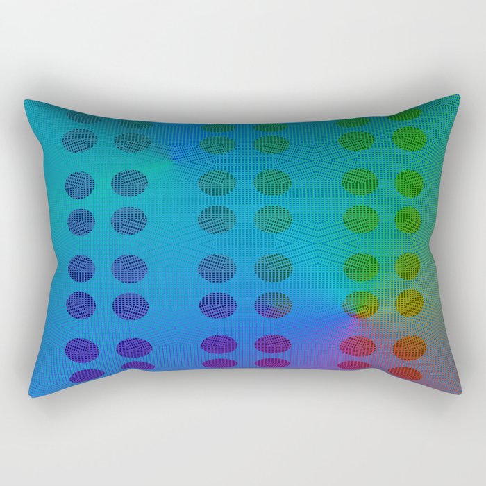 3005 Colorful. patternful 1 Rectangular Pillow