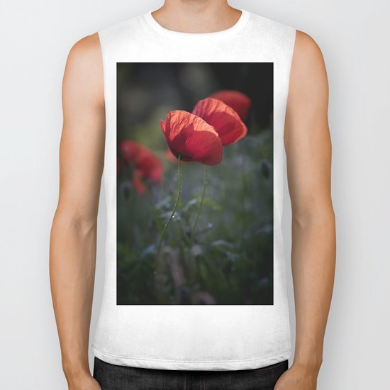 There is always a light in the dark Biker Tank