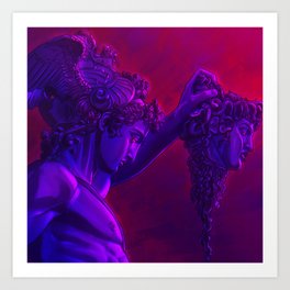 Perseus with the Head of Medusa Art Print