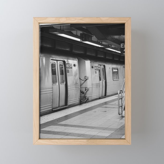 New York City metro, USA | City escape | Black and white Travel photography art print Art Print Framed Mini Art Print