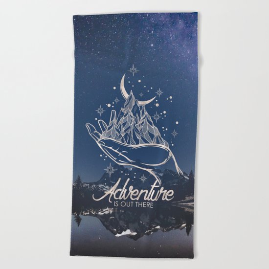Adventure is Out There Beach Towel