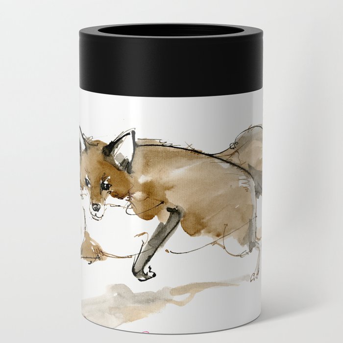 Running fox Can Cooler