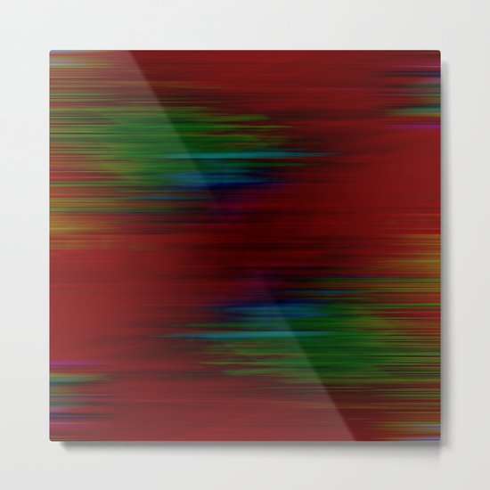 Warp lines abstract pattern Metal Print