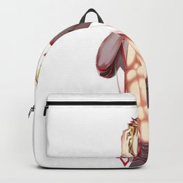 Big AL  Backpack | Stencil, Watercolor, Pattern, Pop Art, Digital, Vector, Black And White, Illustration, Graphite, Figurative 