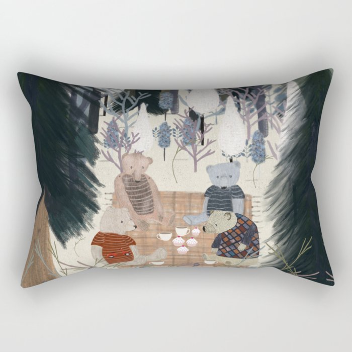 teddy bear picnic Rectangular Pillow