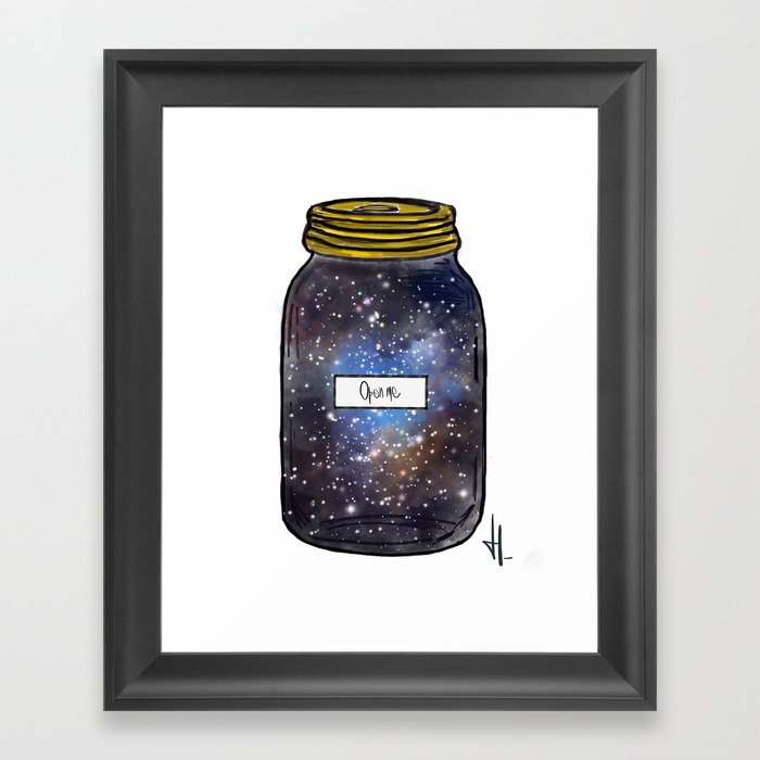 Galaxy In A Jar Framed Art Print