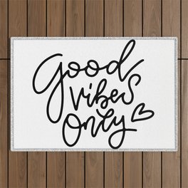 Good Vibes Only Outdoor Rug