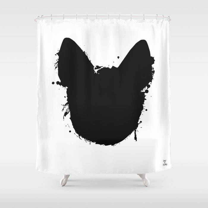 Frenchie Shower Curtain