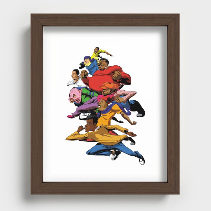 Fat Albert and the gang Recessed Framed Print
