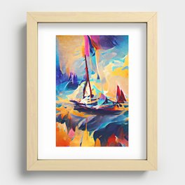 Saling to a Dream Recessed Framed Print