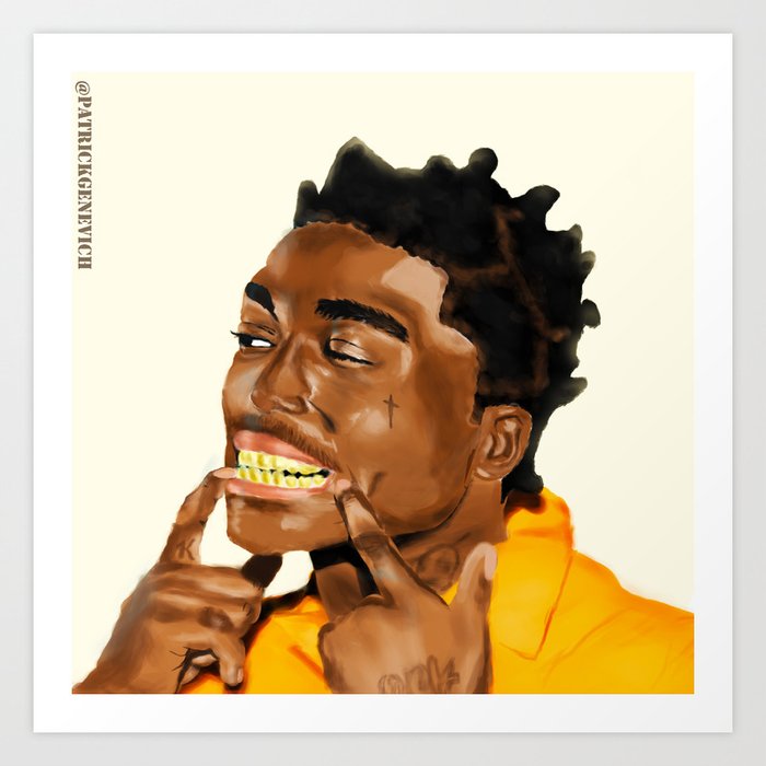 Kodak Black Art Print Art Print By Patrickgenevich Society6