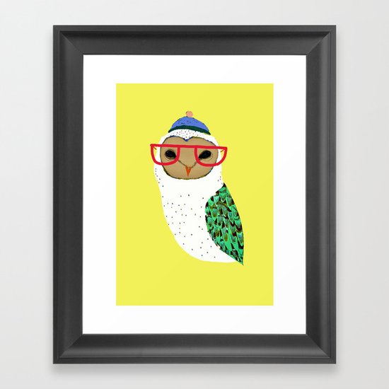 I Love Owls Framed Art Print