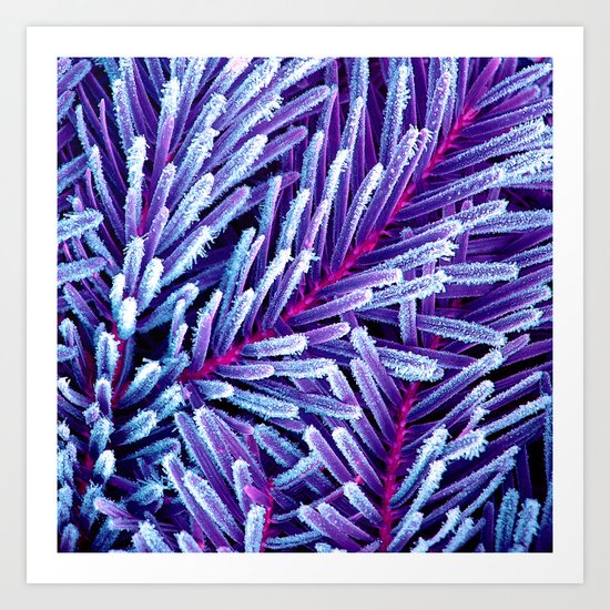 purple winter II Art Print