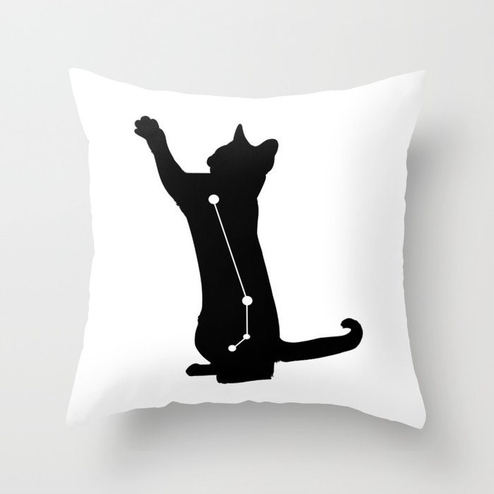 aries cat Throw Pillow