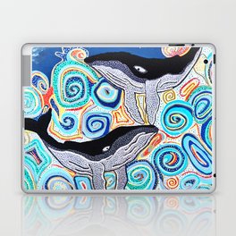 Whales above the moon  Laptop & iPad Skin