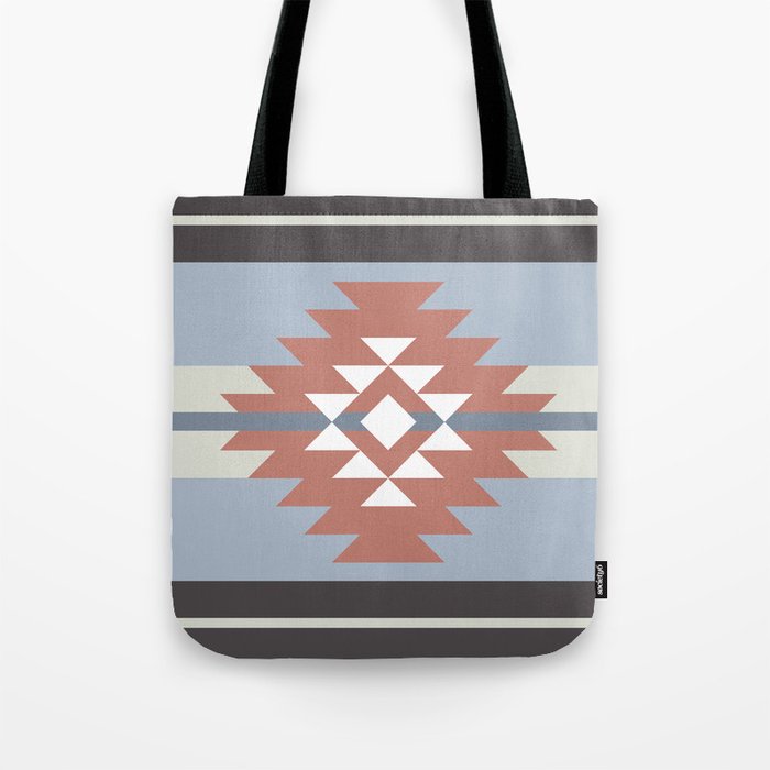 Aztec design in pink and blue colors Tote Bag